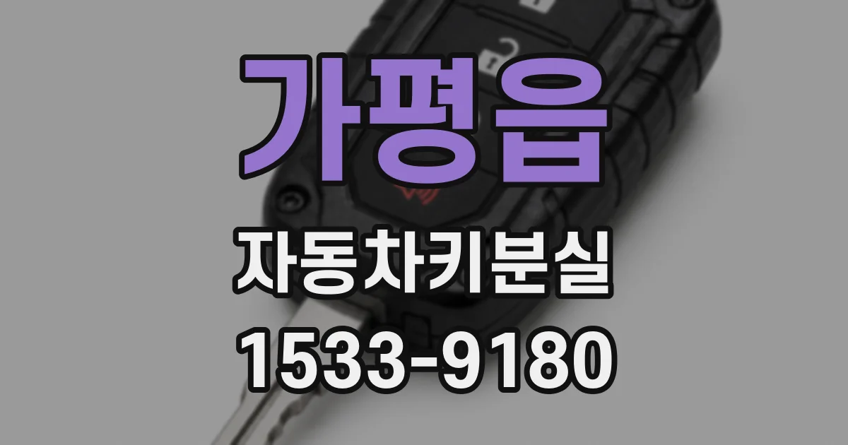 가평읍 자동차키분실