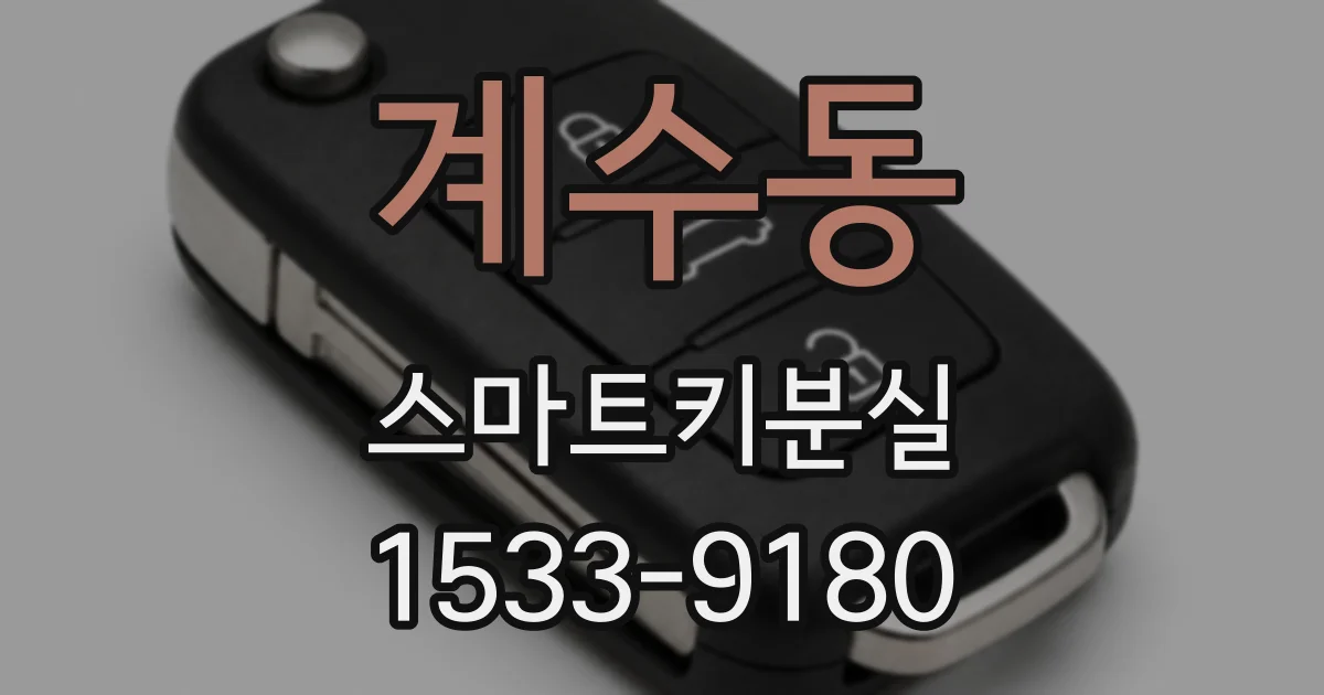 계수동 스마트키분실