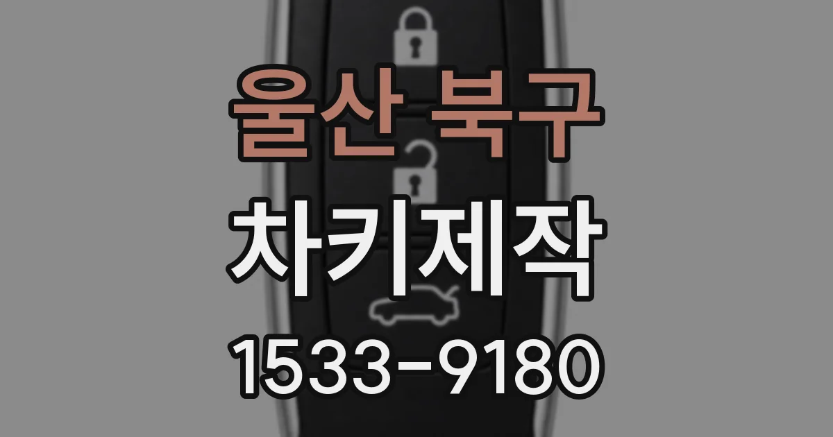 울산 북구 차키제작