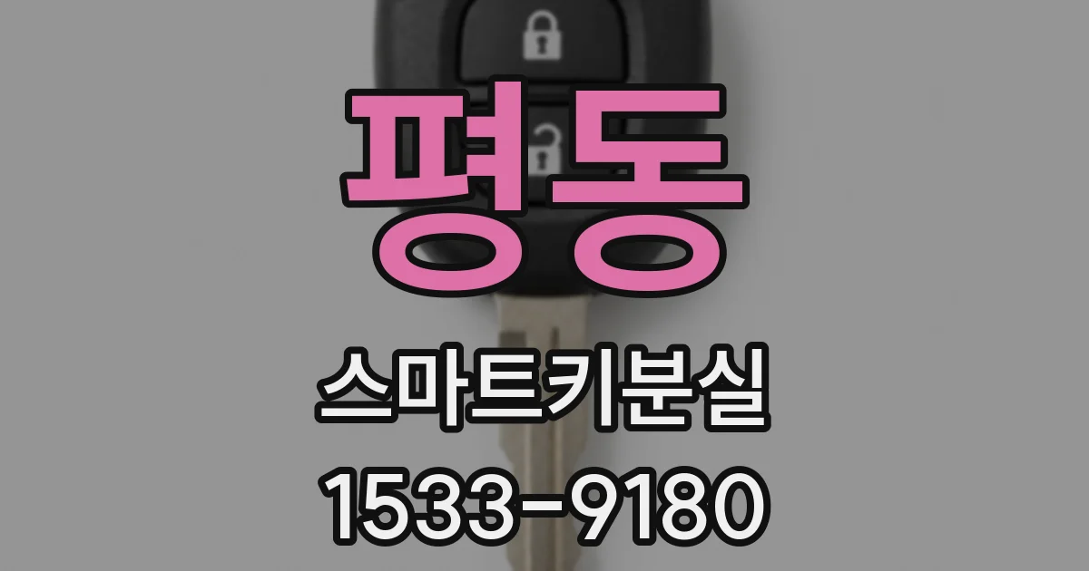 평동 스마트키분실