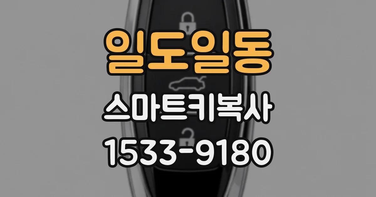 일도일동 스마트키복사