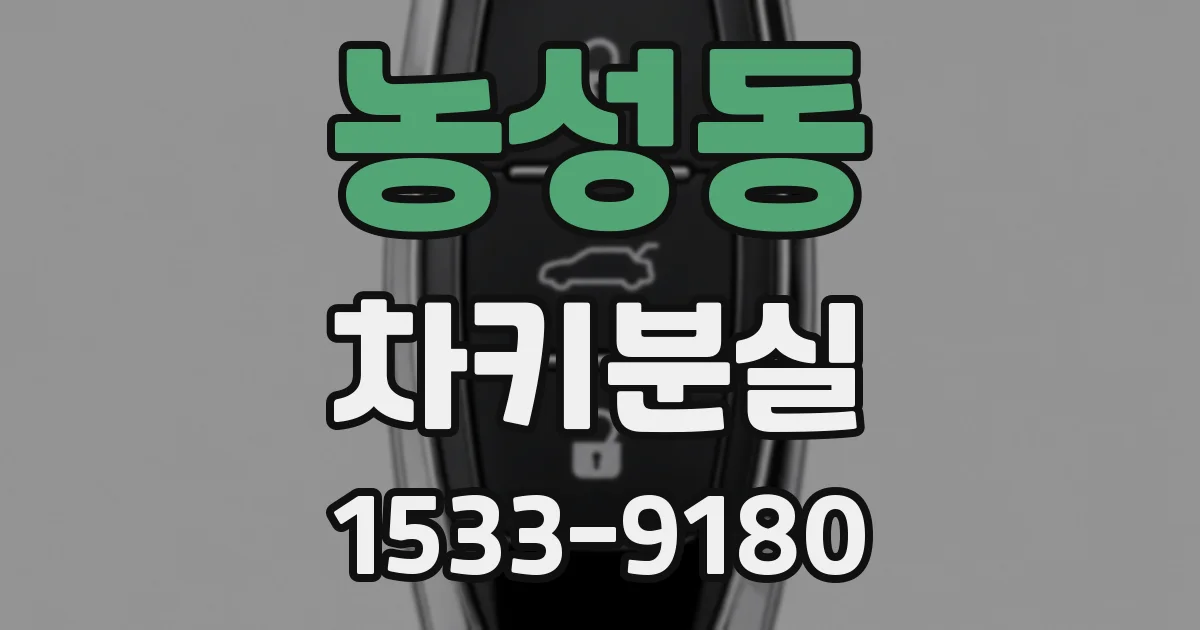 농성동 차키분실