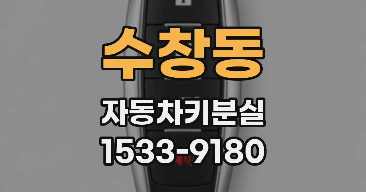 수창동 자동차키분실