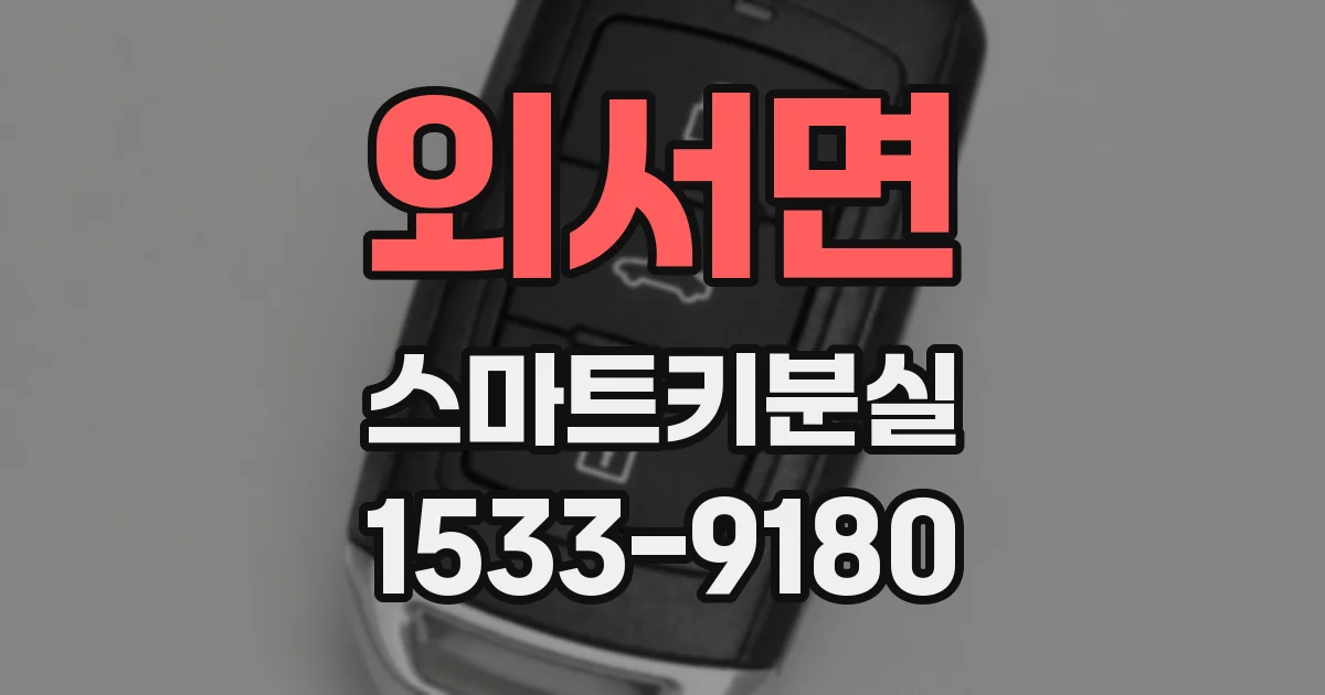 외서면 스마트키분실