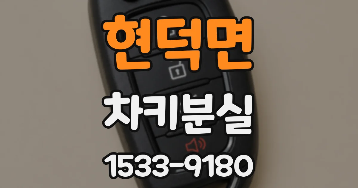 현덕면 차키분실