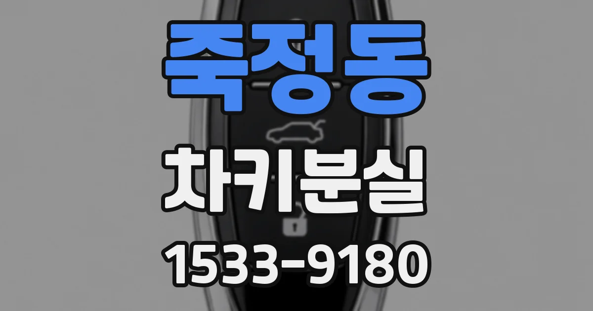 죽정동 차키분실