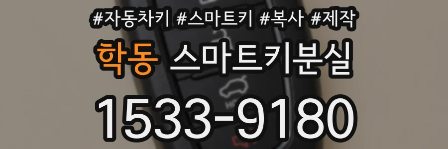 학동 스마트키분실