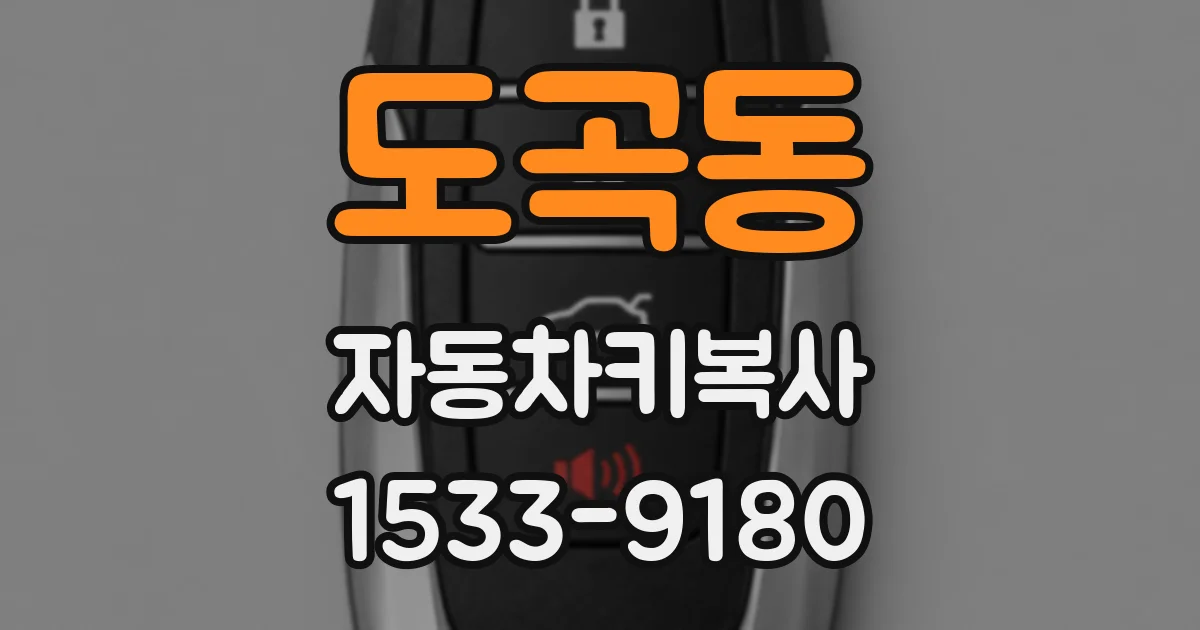 도곡동 자동차키복사