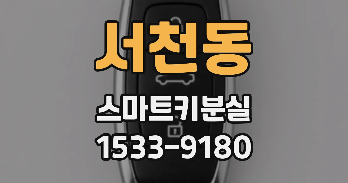 서천동 스마트키분실