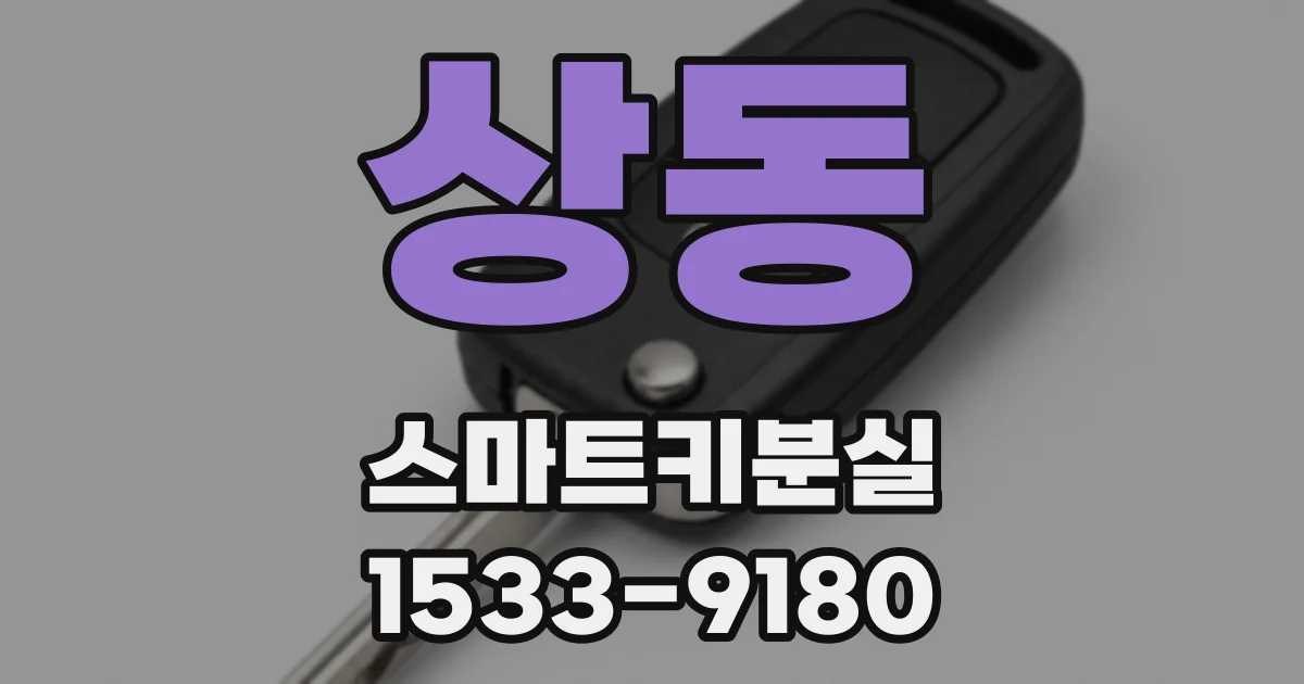상동 스마트키분실