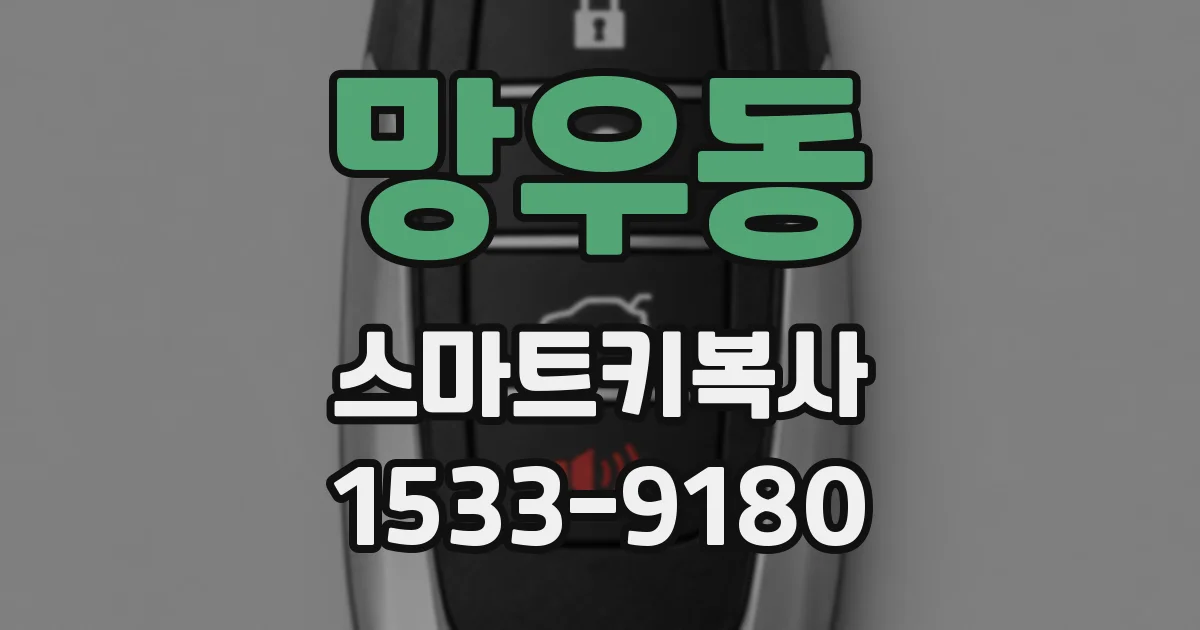 망우동 스마트키복사