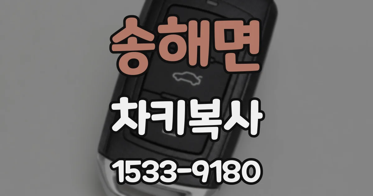 송해면 차키복사