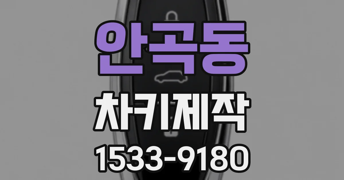 안곡동 차키제작