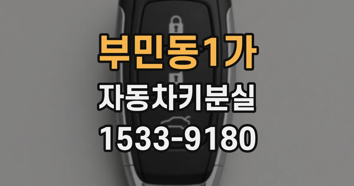 부민동1가 자동차키분실