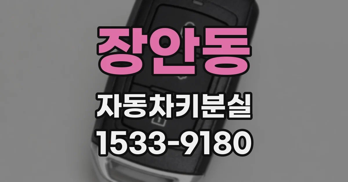 장안동 자동차키분실