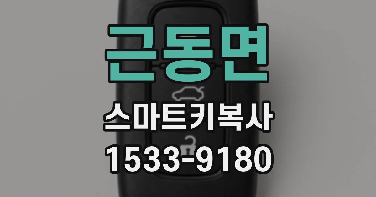근동면 스마트키복사