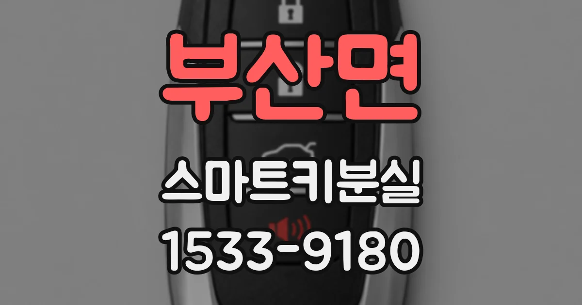부산면 스마트키분실
