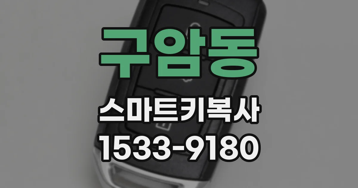 구암동 스마트키복사
