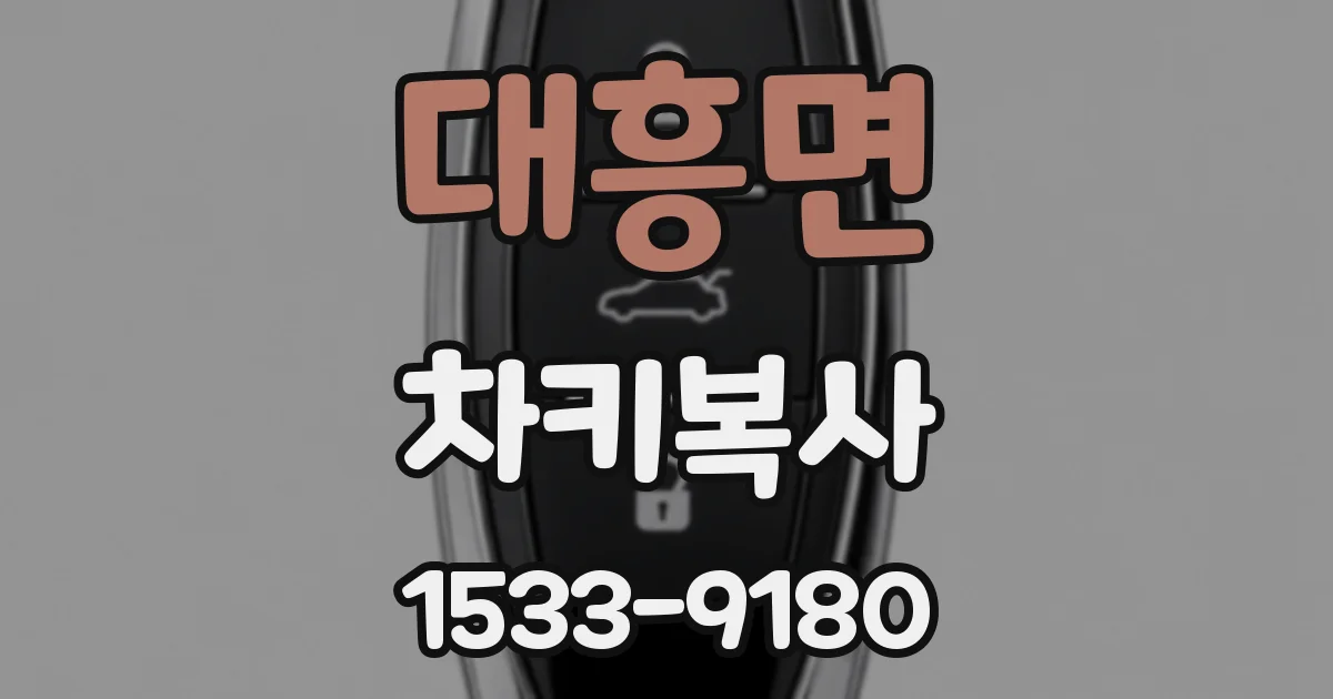 대흥면 차키복사