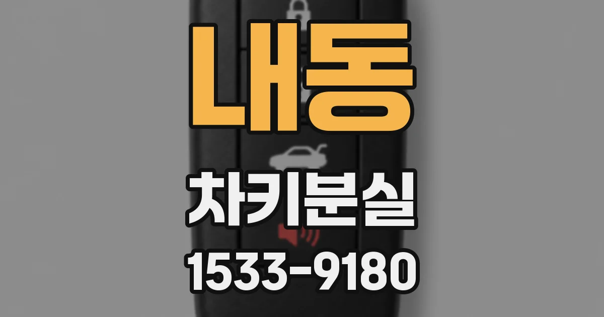 내동 차키분실