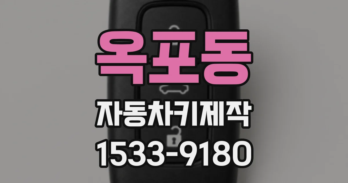 옥포동 자동차키제작
