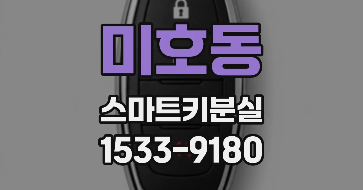 미호동 스마트키분실
