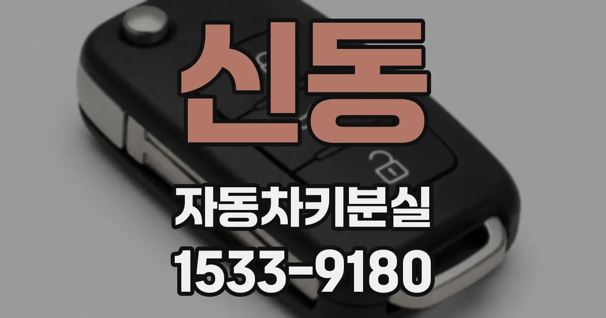 신동 자동차키분실