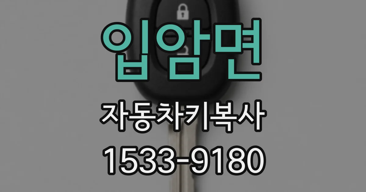 입암면 자동차키복사