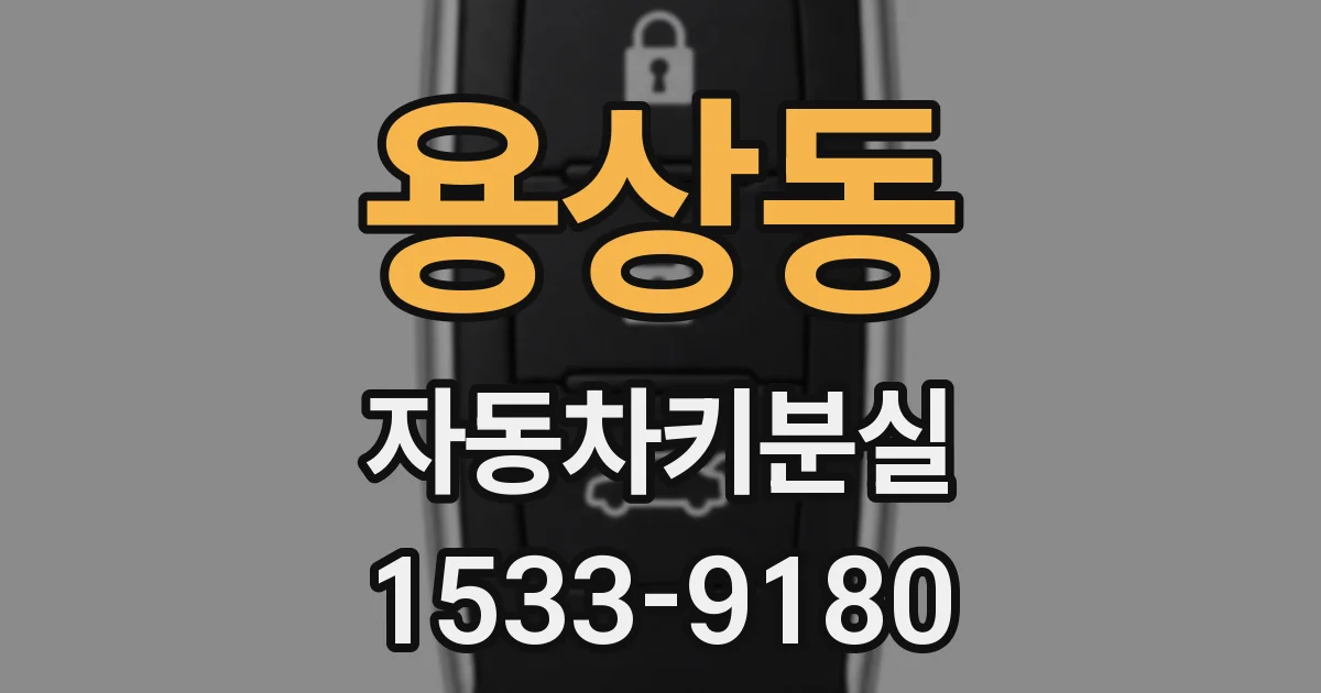 용상동 자동차키분실