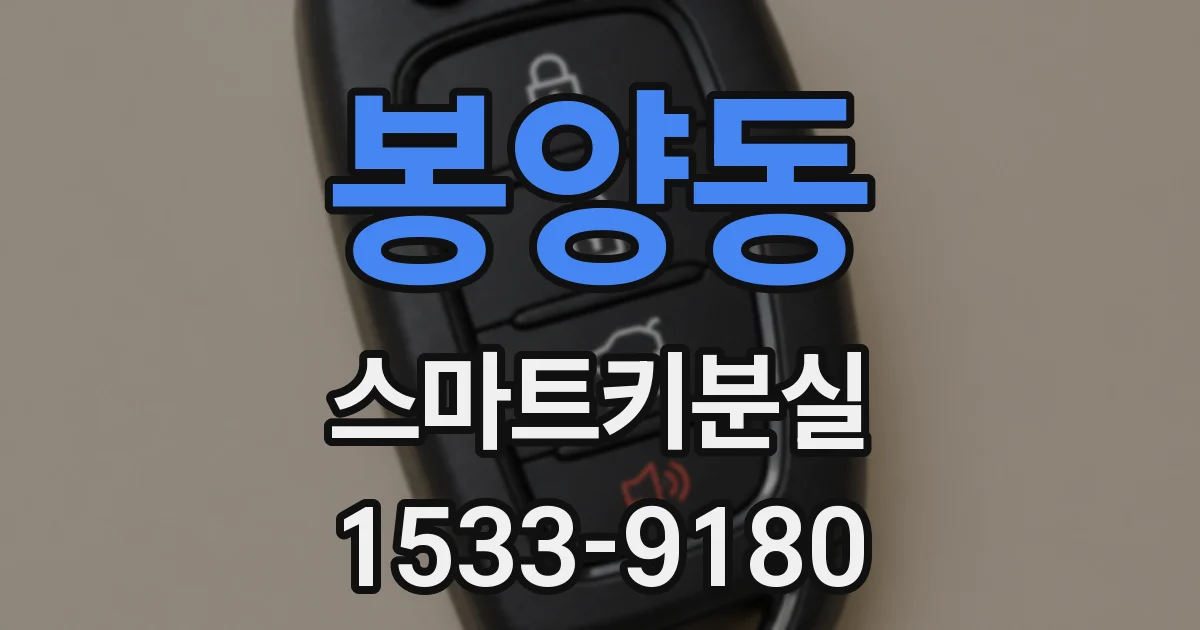 봉양동 스마트키분실