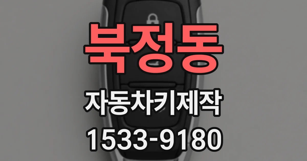 북정동 자동차키제작