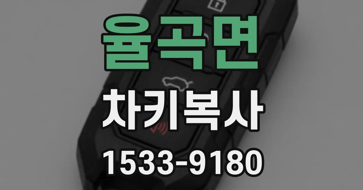 율곡면 차키복사