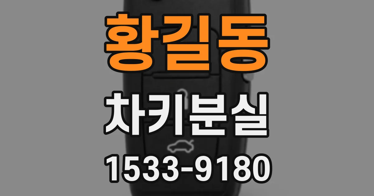 황길동 차키분실