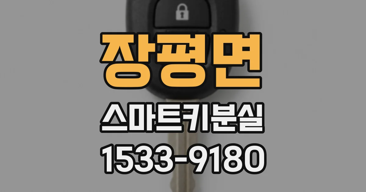 장평면 스마트키분실