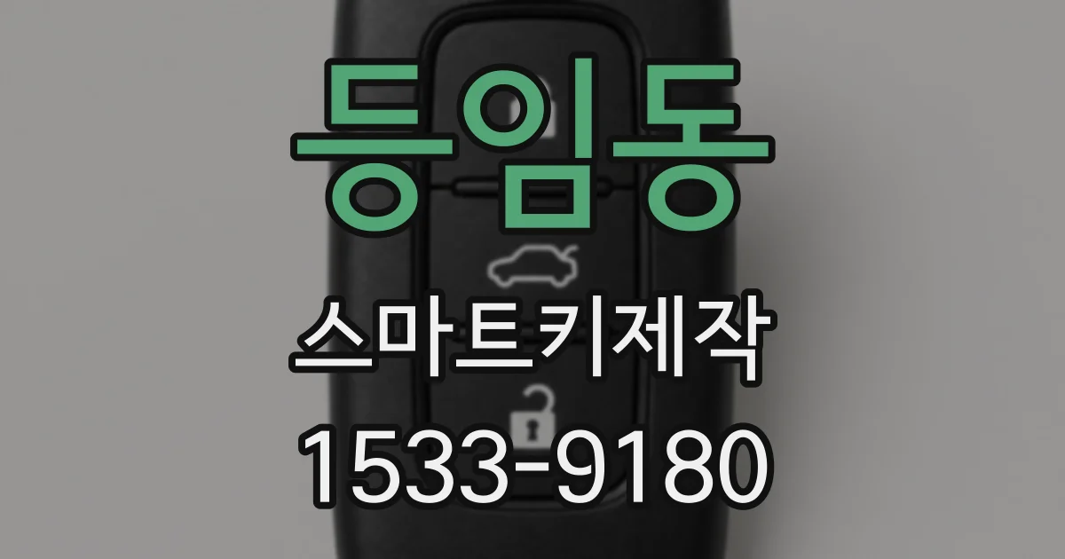 등임동 스마트키제작