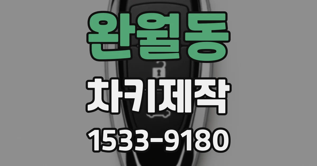 완월동 차키제작