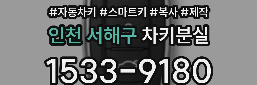 인천 서해구 차키분실