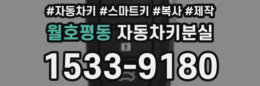월호평동 자동차키분실