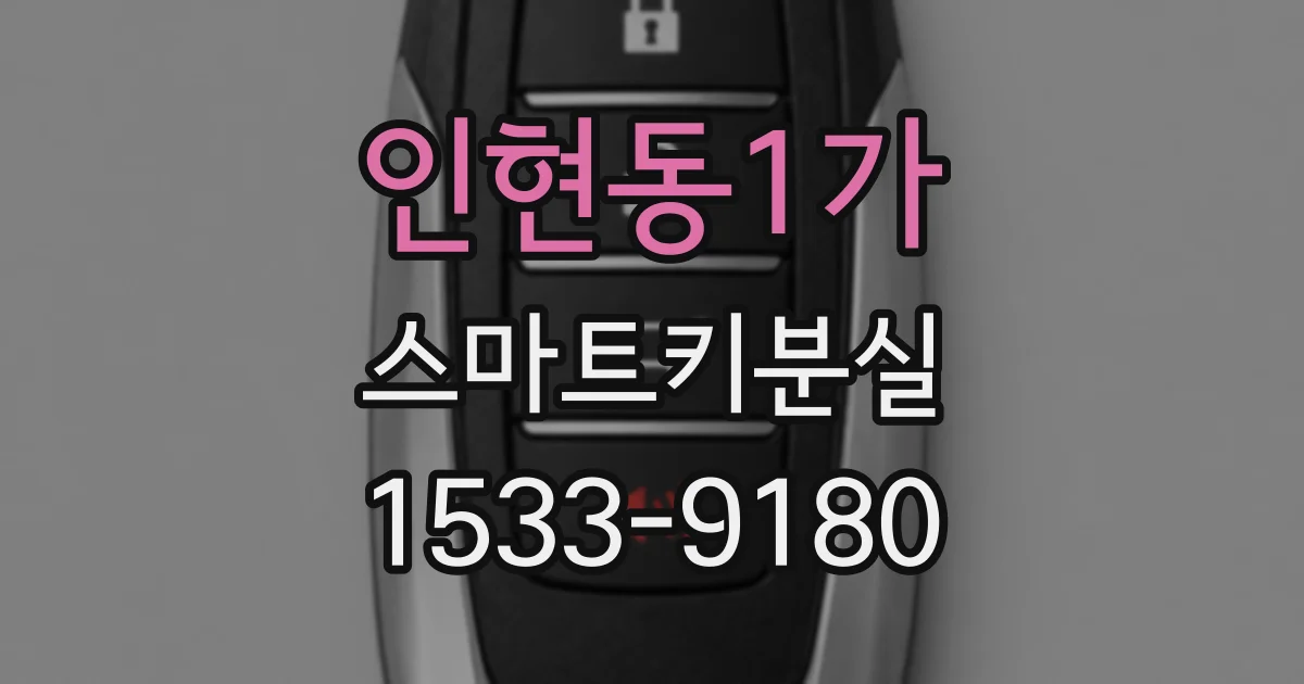 인현동1가 스마트키분실