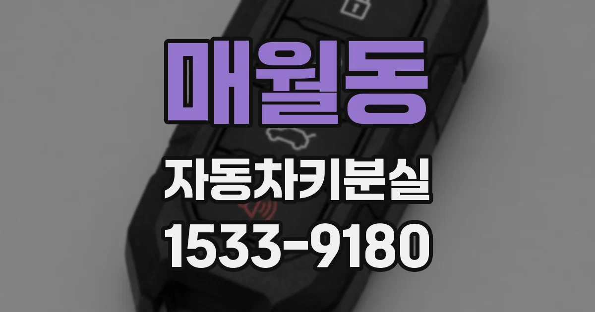 매월동 자동차키분실