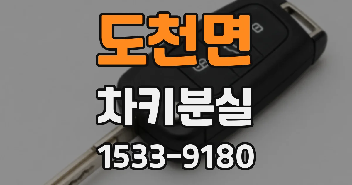 도천면 차키분실