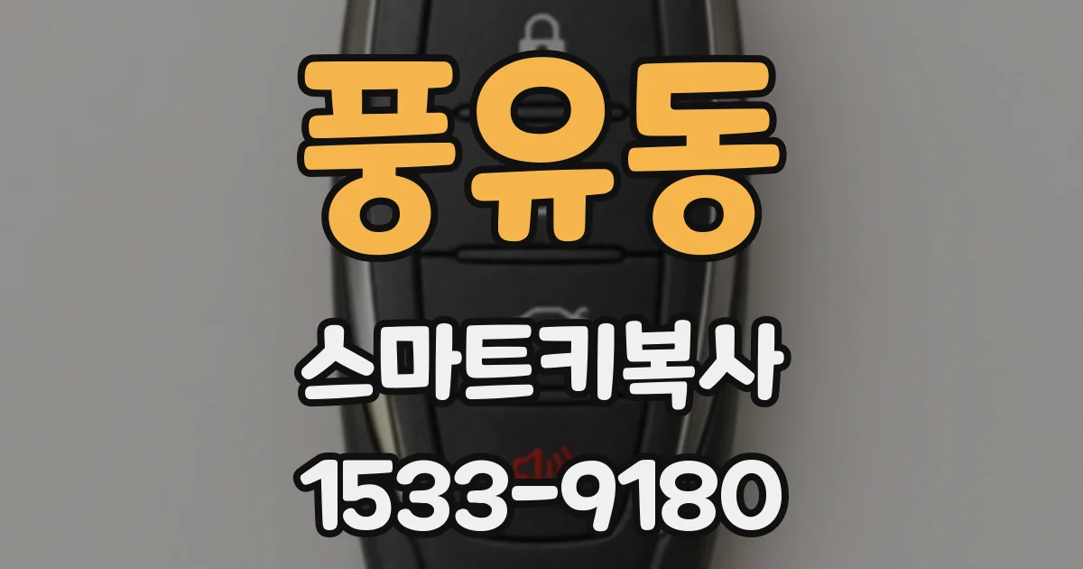 풍유동 스마트키복사