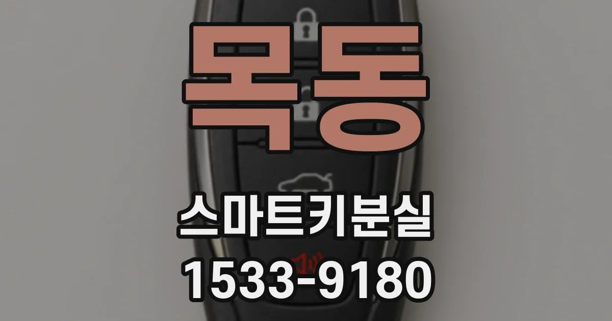 목동 스마트키분실