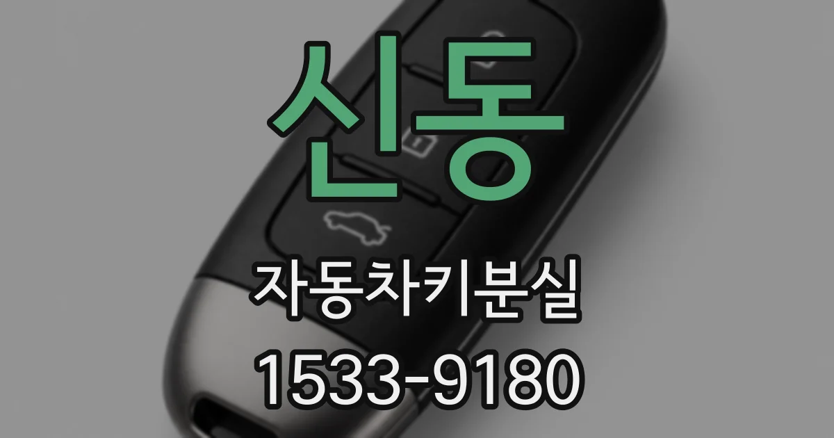 신동 자동차키분실