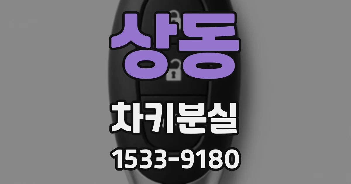 상동 차키분실