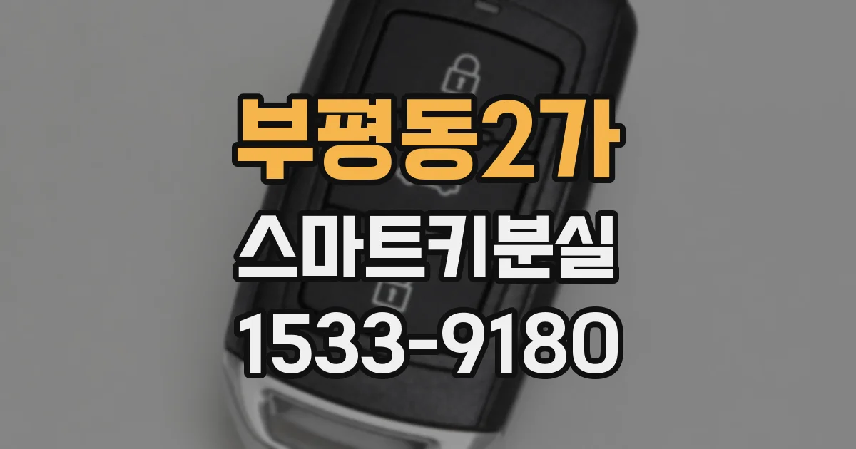 부평동2가 스마트키분실