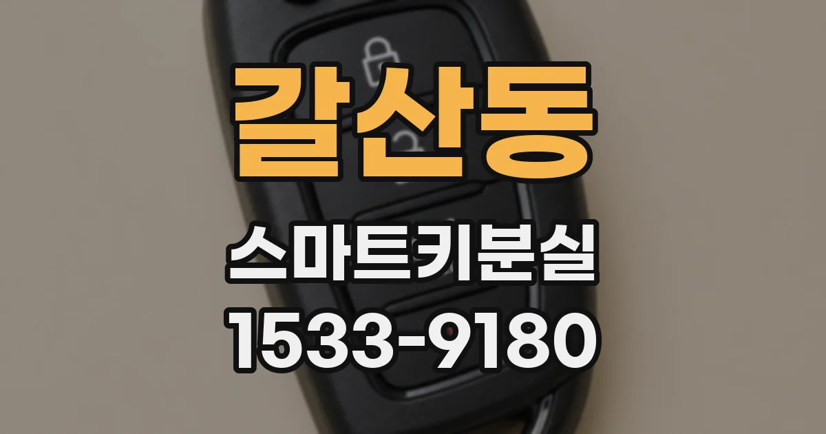 갈산동 스마트키분실