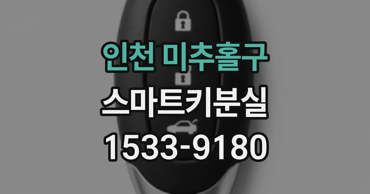 인천 미추홀구 스마트키분실