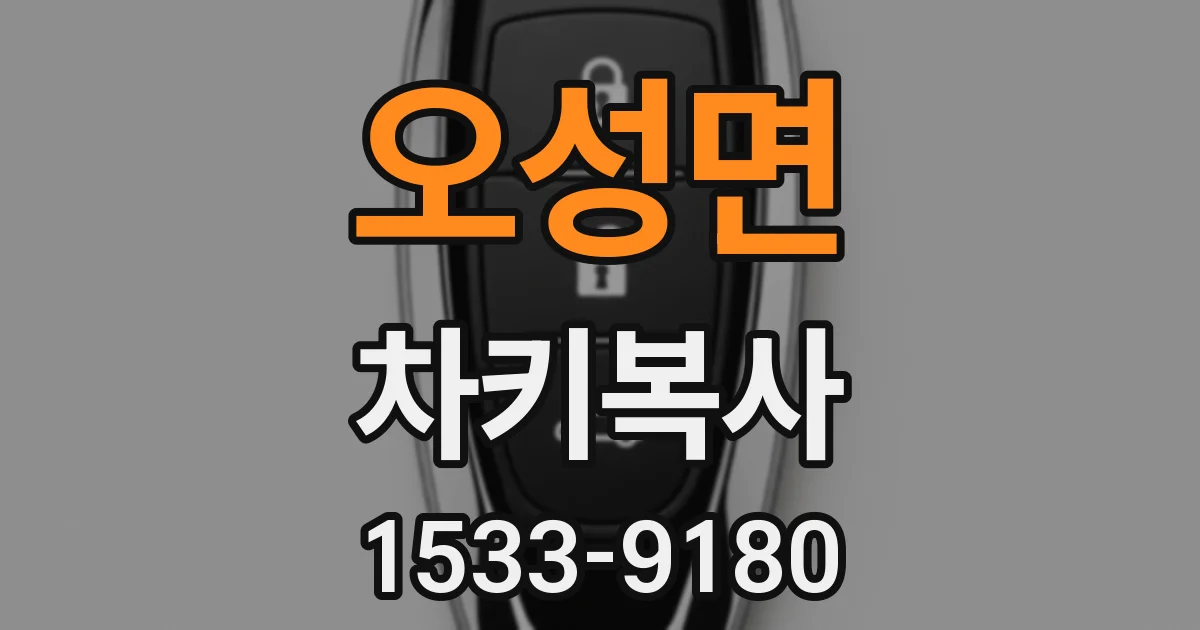 오성면 차키복사