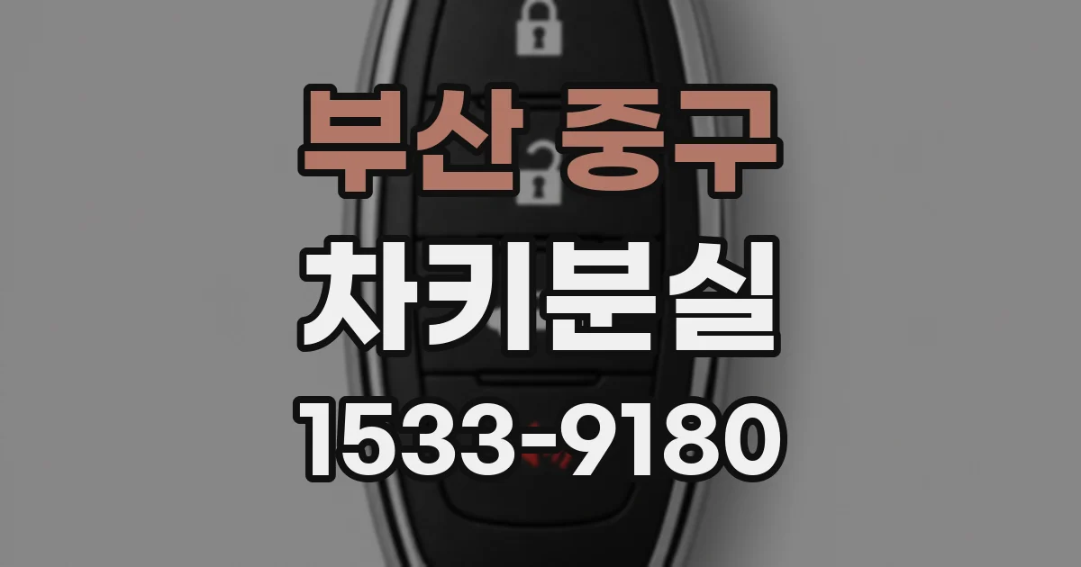 부산 중구 차키분실